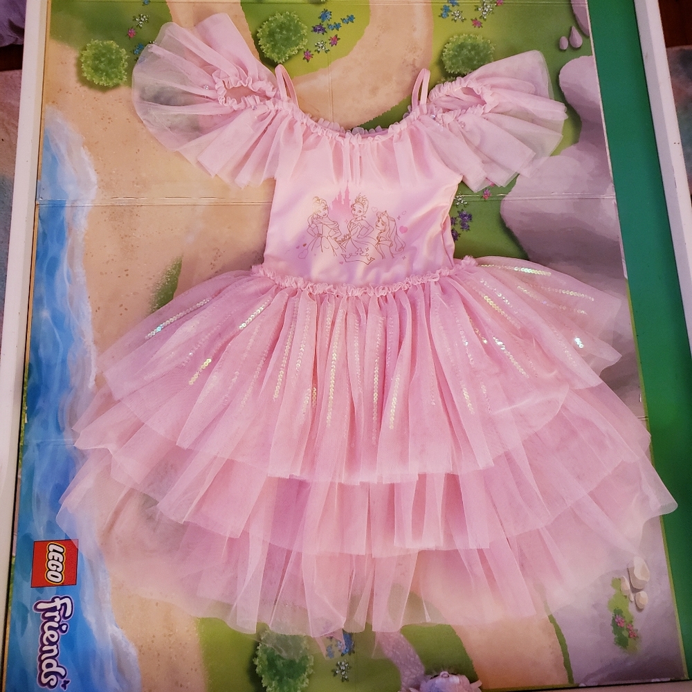 Disney Store Girls Deluxe Princess Leaotard & Tutu Dress size 7/8